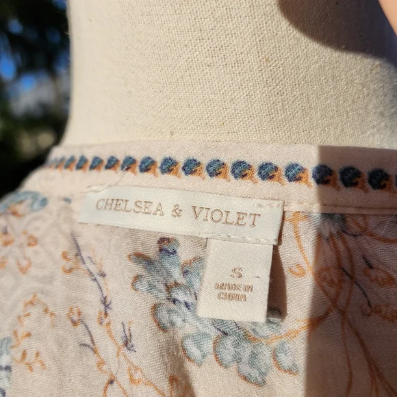 Chelsea & Violet Hi-Lo Prarie Midi Dress Sz S - Picture 3 of 13